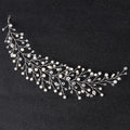 Bridal Headband with Gold/Silver Crystal Accents