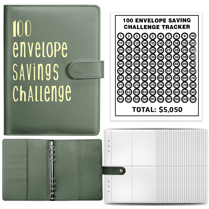 100 Envelope Challenge Notebook for Couples' Savings