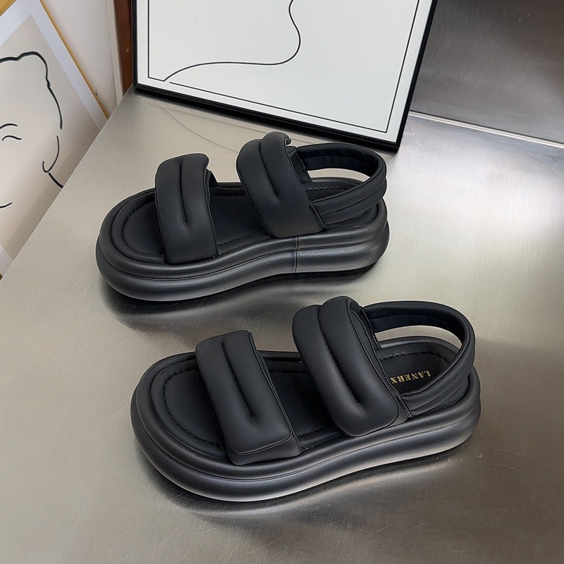 ZHIKE Women's Summer Thick-Soled Sandals with Velcro
