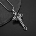 Men's Stainless Steel Cross Pendant Necklace - Wholesale