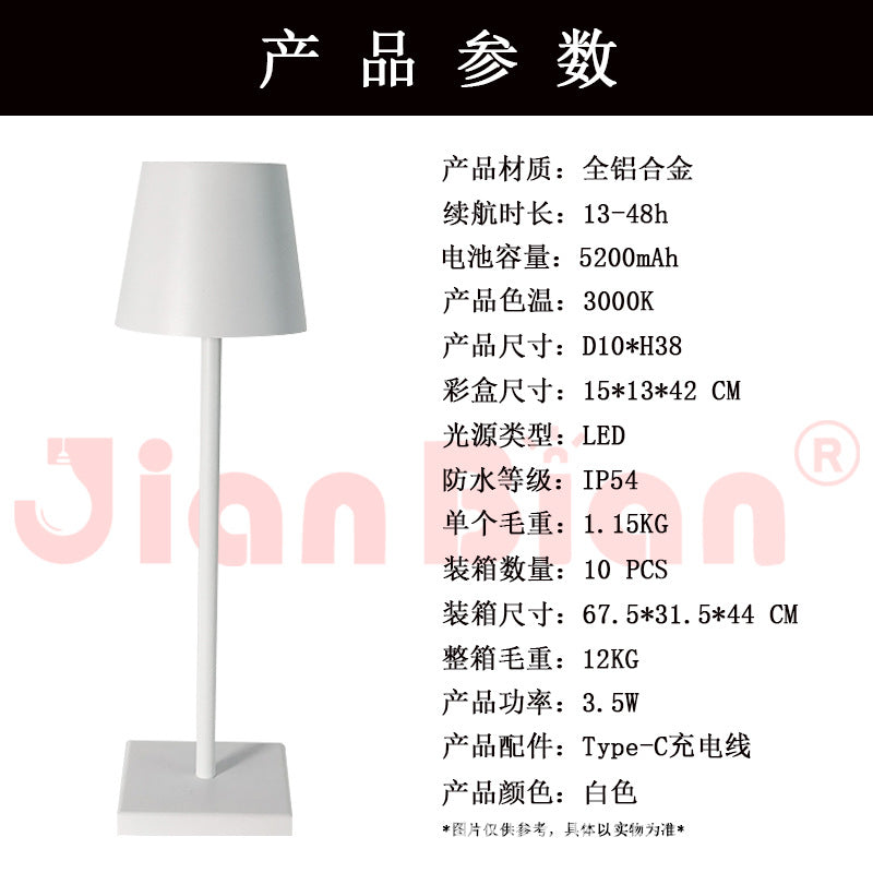 LED Creative Vintage Table Lamp with USB Charging