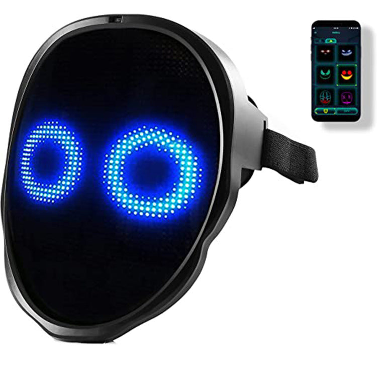 Colorful LED Halloween Mask for Parties and Events