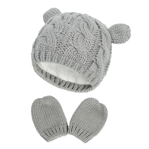 Children's Wool Knitted Ear Cap for Newborns (3-18 Months)