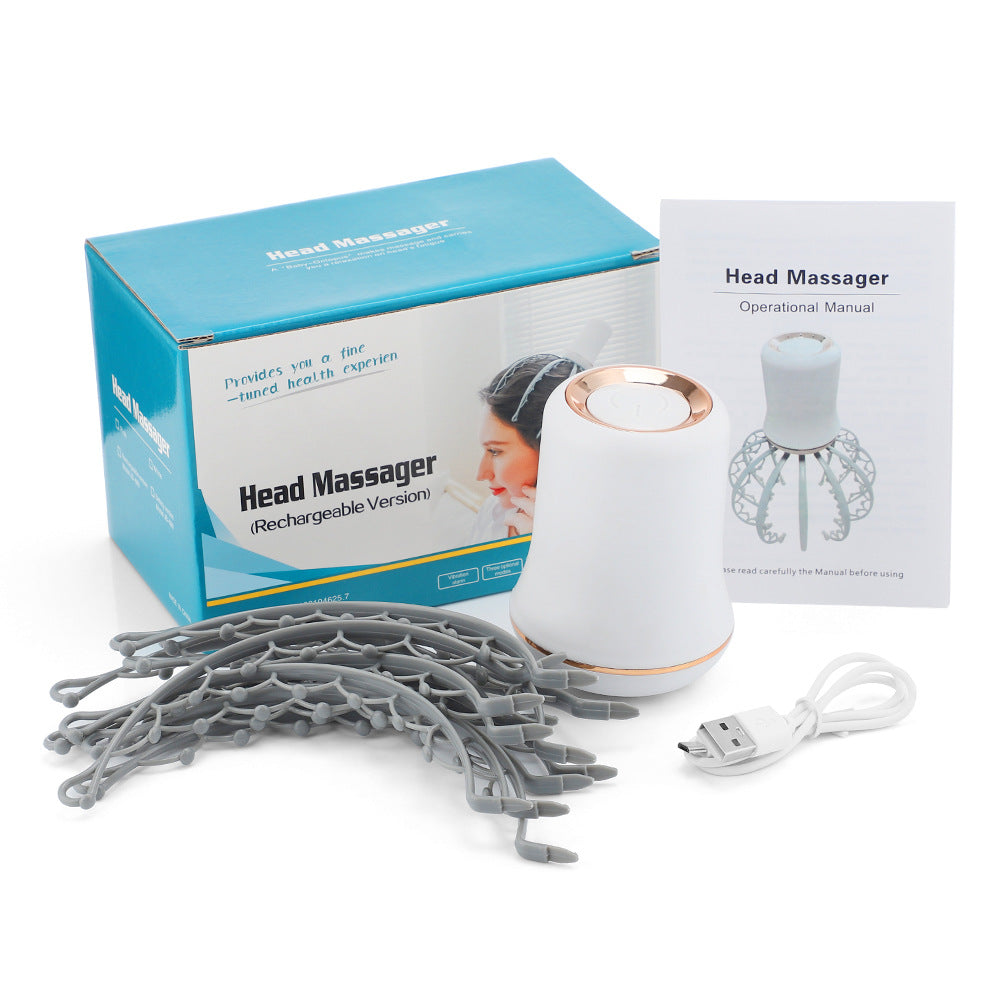 Cross-Border Electric Octopus Massager for Head Relief