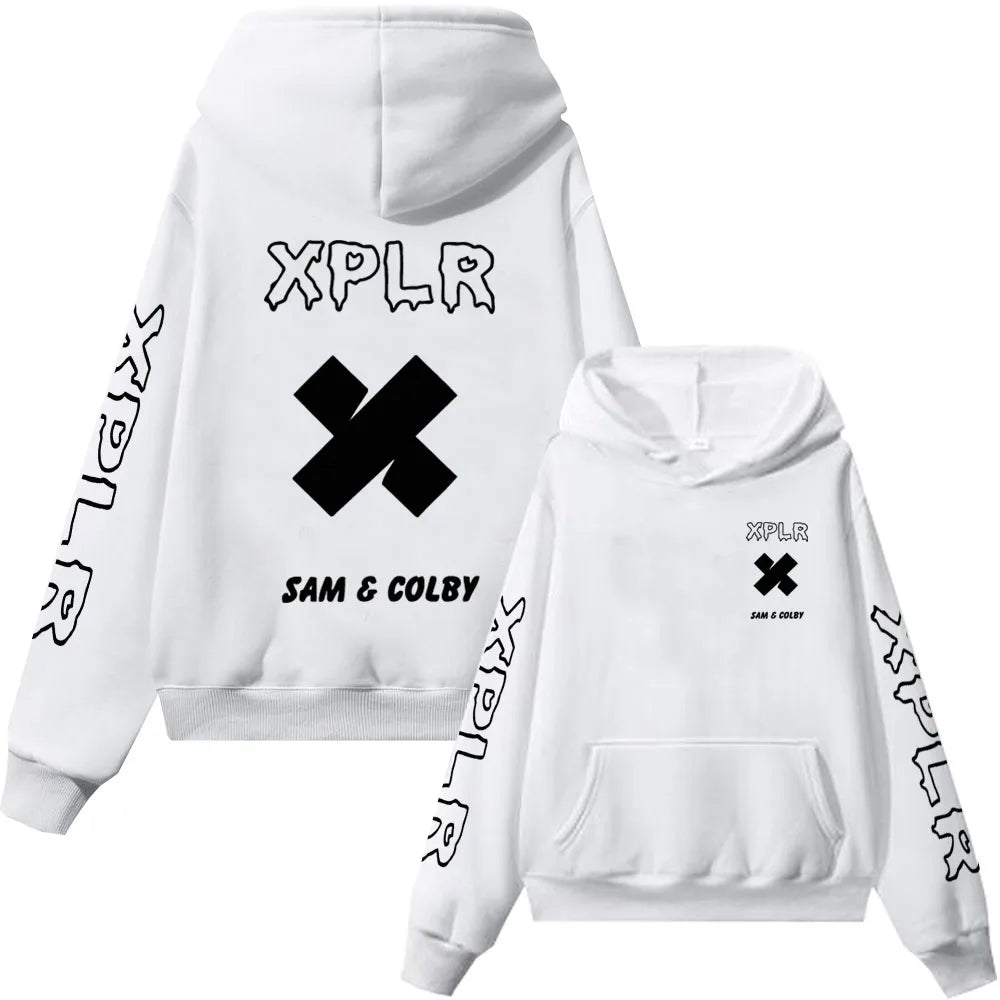 Sam and Colby 2D Fashion Hoodie with Hood