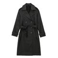 2023 Vintage Style Double-Breasted Trench Coat for Women