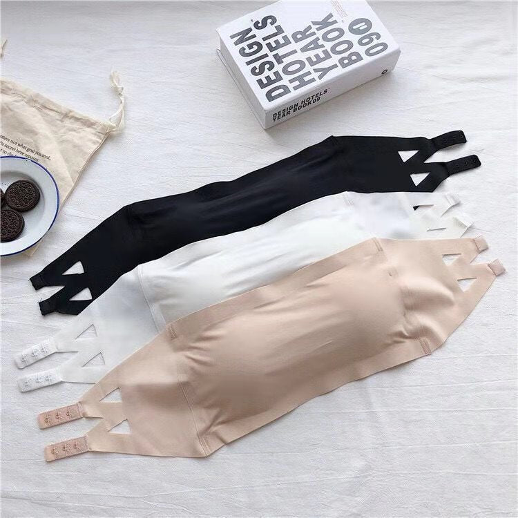 Ice Silk Strapless Bra for Women - Summer Sexy Top