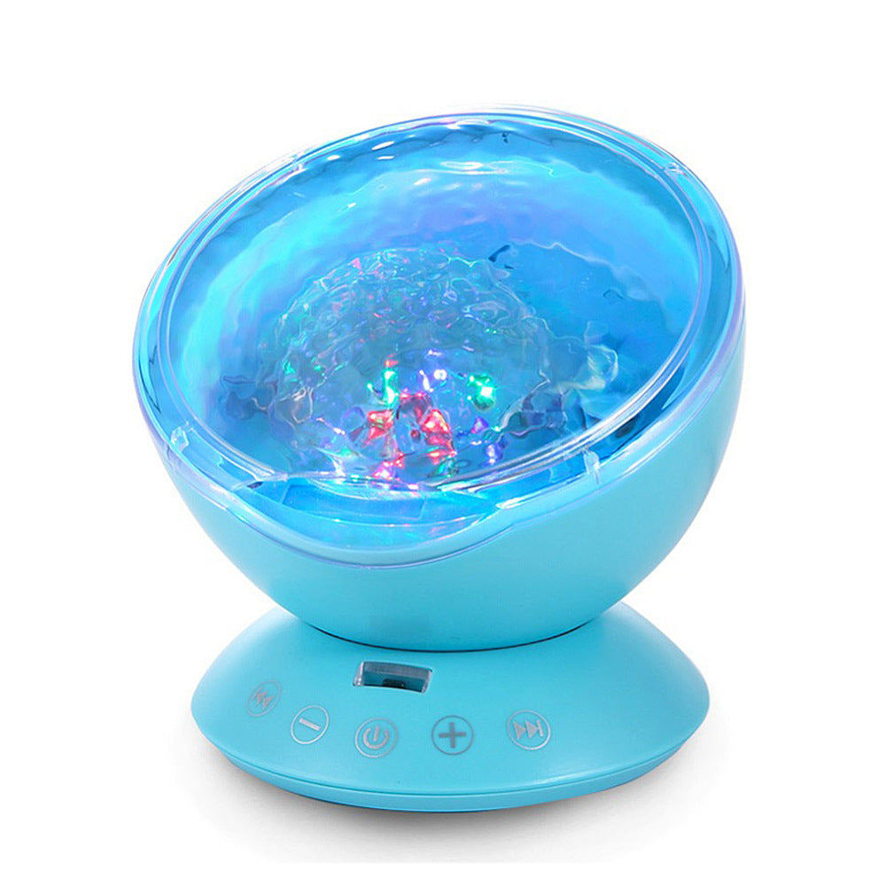 LED Ocean Projection Night Light with USB Remote