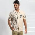 Men's Comfortable Short Sleeve Digital Print Shirt
