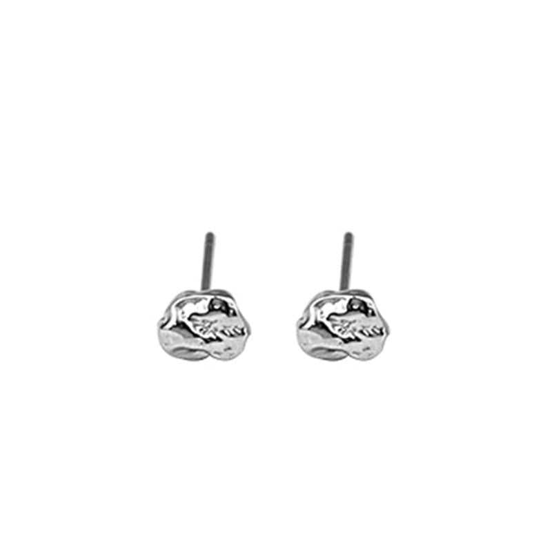 Irregular Foil Texture Ear Pins - Creative Women's Earrings