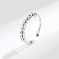 S925 Sterling Silver Rotatable Stress Relief Ring