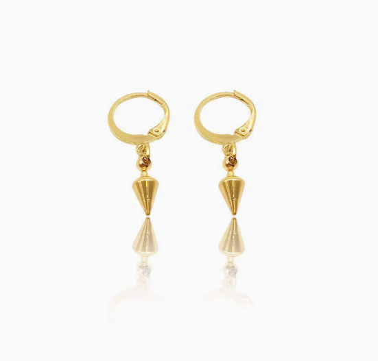 Vintage Jesus Cross Cone Earrings for Men and Women