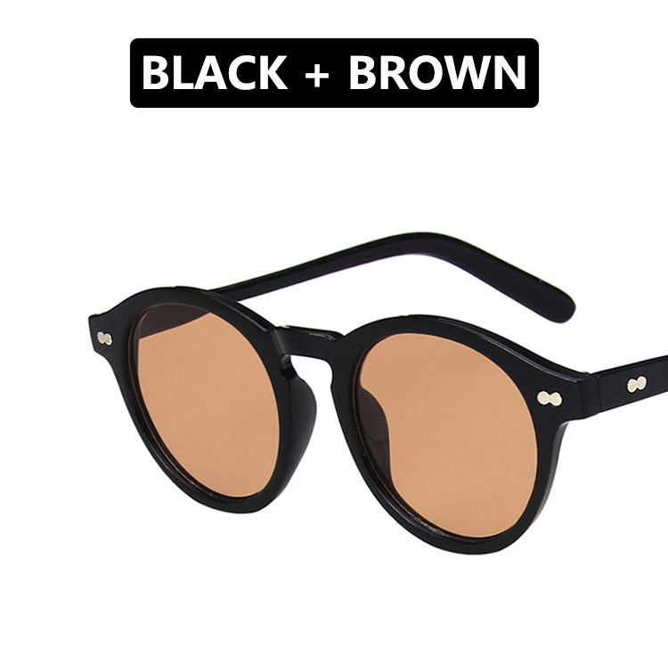 "Retro Round Frame Sunglasses for Trendy Men & Women"