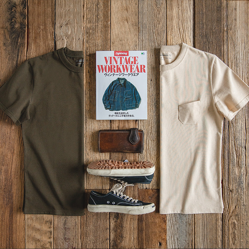 American Vintage Workwear Pocket T-Shirt for Men