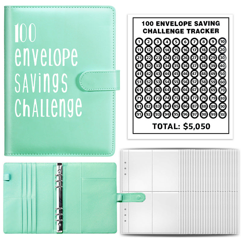 100 Envelope Challenge Notebook for Couples' Savings