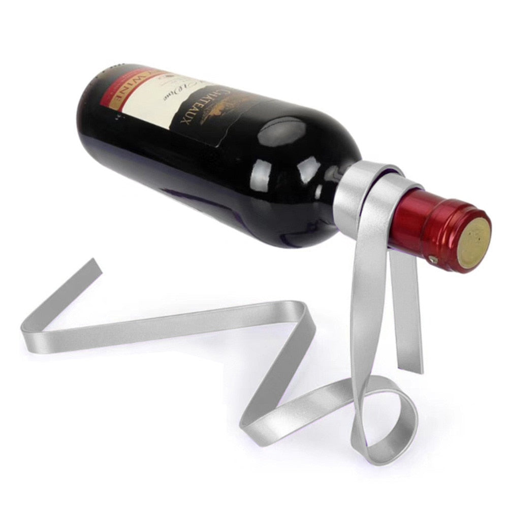 Colorful Ribbon Wine Rack - Stylish Balance Stand