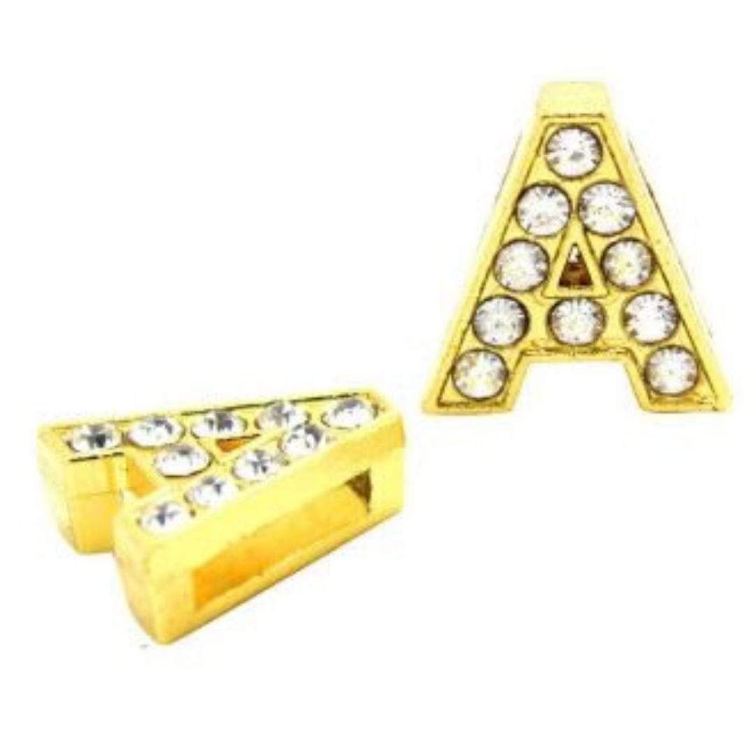 Pavé Letters -Gold Charms