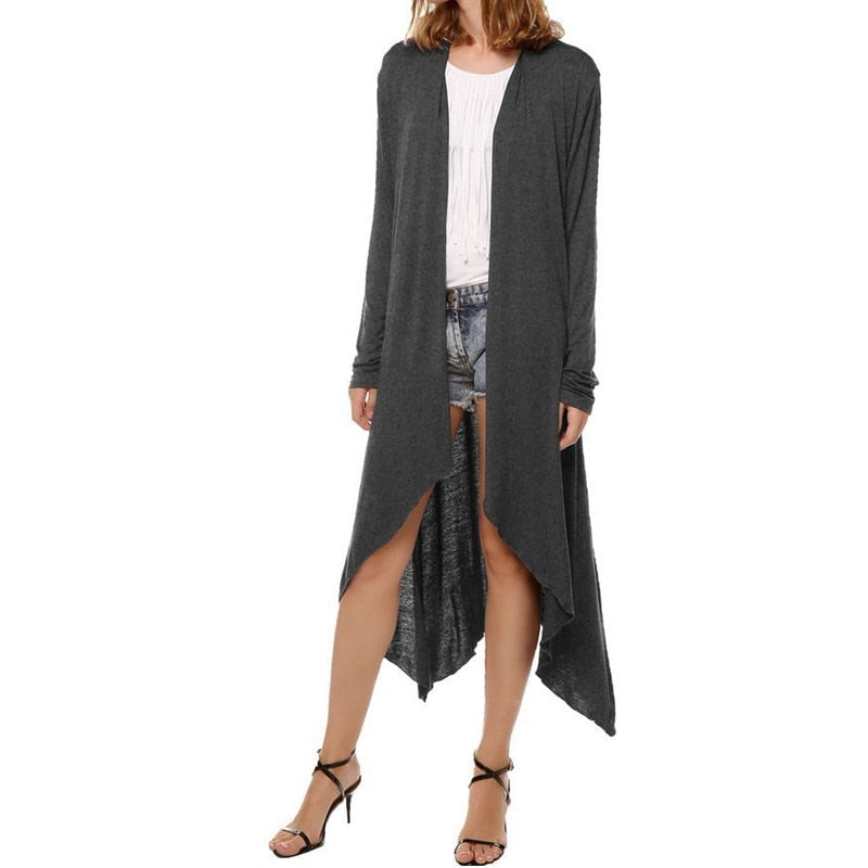 Long Sleeve Trench Coat, Knit Sweater, Long Cardigan