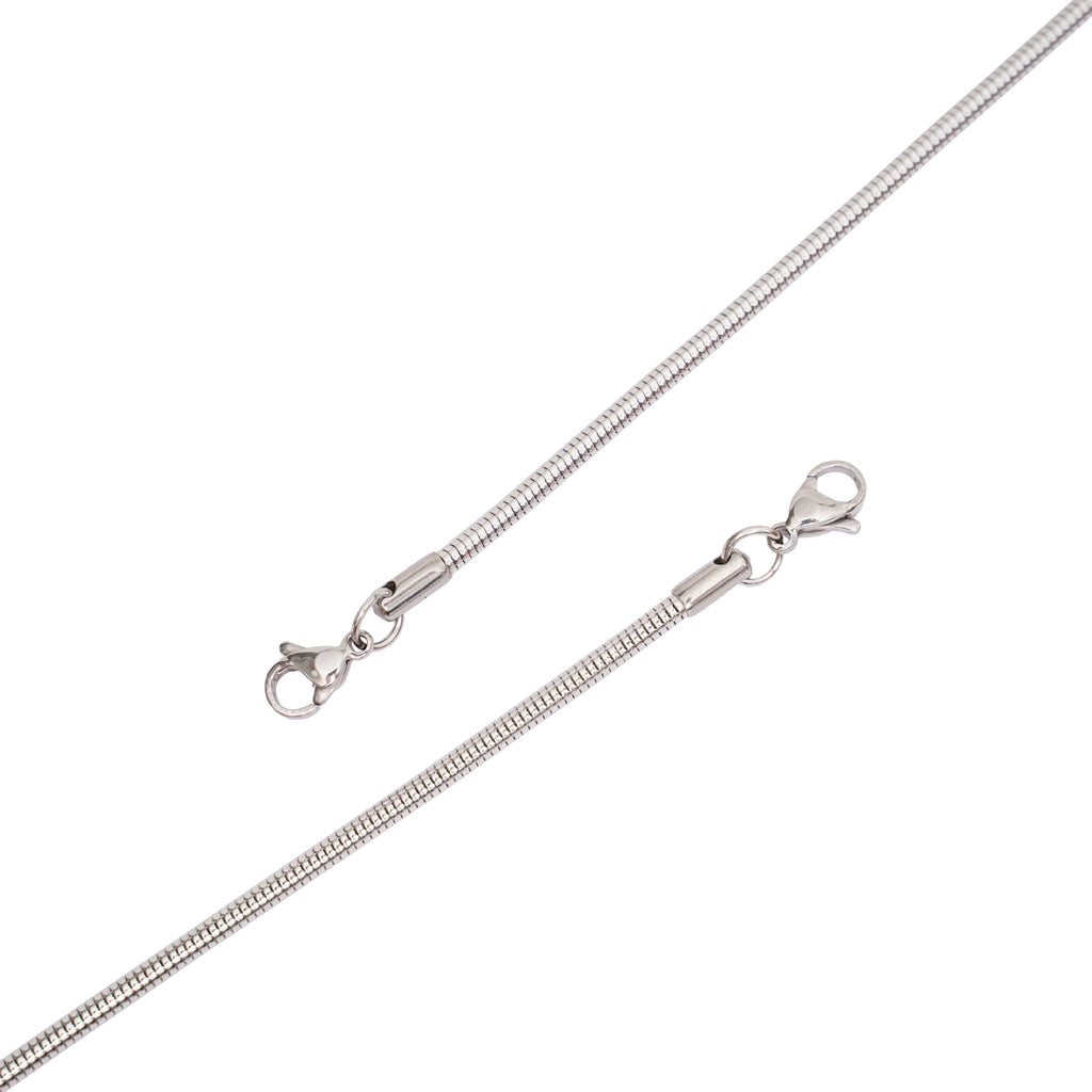 Trendy Short Stainless Steel Snake Chain Necklace