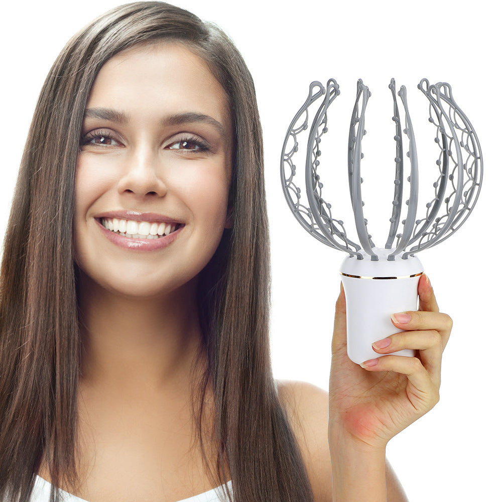 Cross-Border Electric Octopus Massager for Head Relief