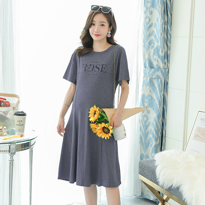 2020 Summer Korean Style Maternity Dress (Short Sleeve)