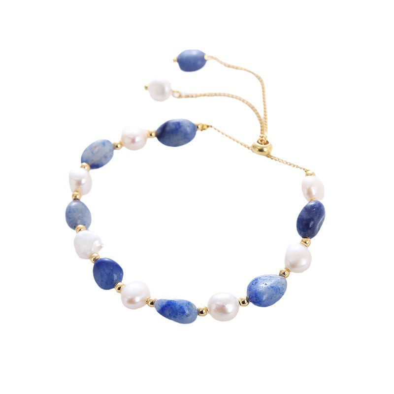 Vintage Baroque Freshwater Pearl Bracelet - Handmade Beads