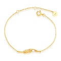 Custom Pearl and Feather Leaf Bracelet for Women