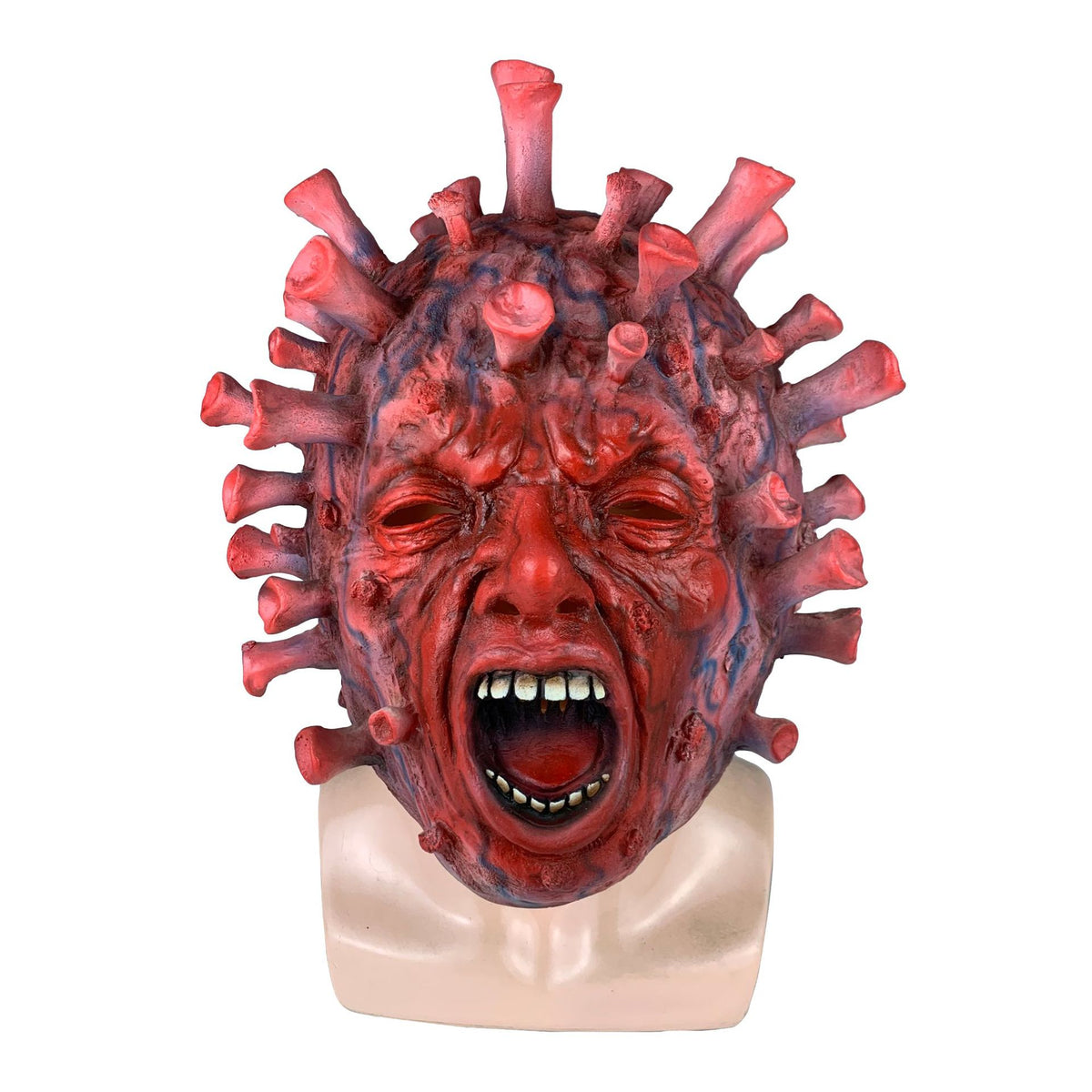 Halloween Virus Latex Mask - Coronavirus Design Headpiece