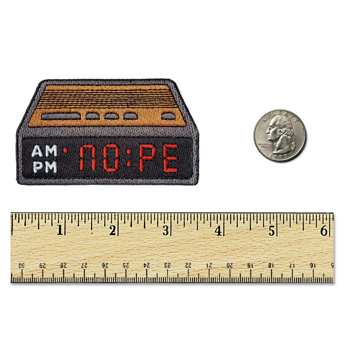 Nope Alarm Clock Patch