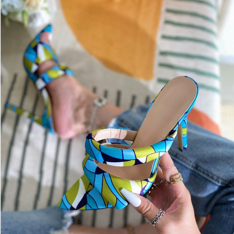 2023 Women's Pointed Toe High Heel Sandals (A6-65)