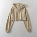 Women's 2023 Autumn Drawstring Hooded Pullover Sweater