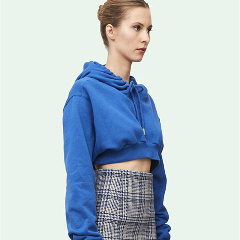 2020 Spring New Women's Cropped Hoodie Sweatshirt