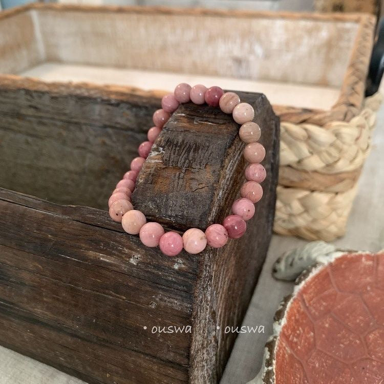 "Natural Stone Beaded Bracelet with Unique Design"
