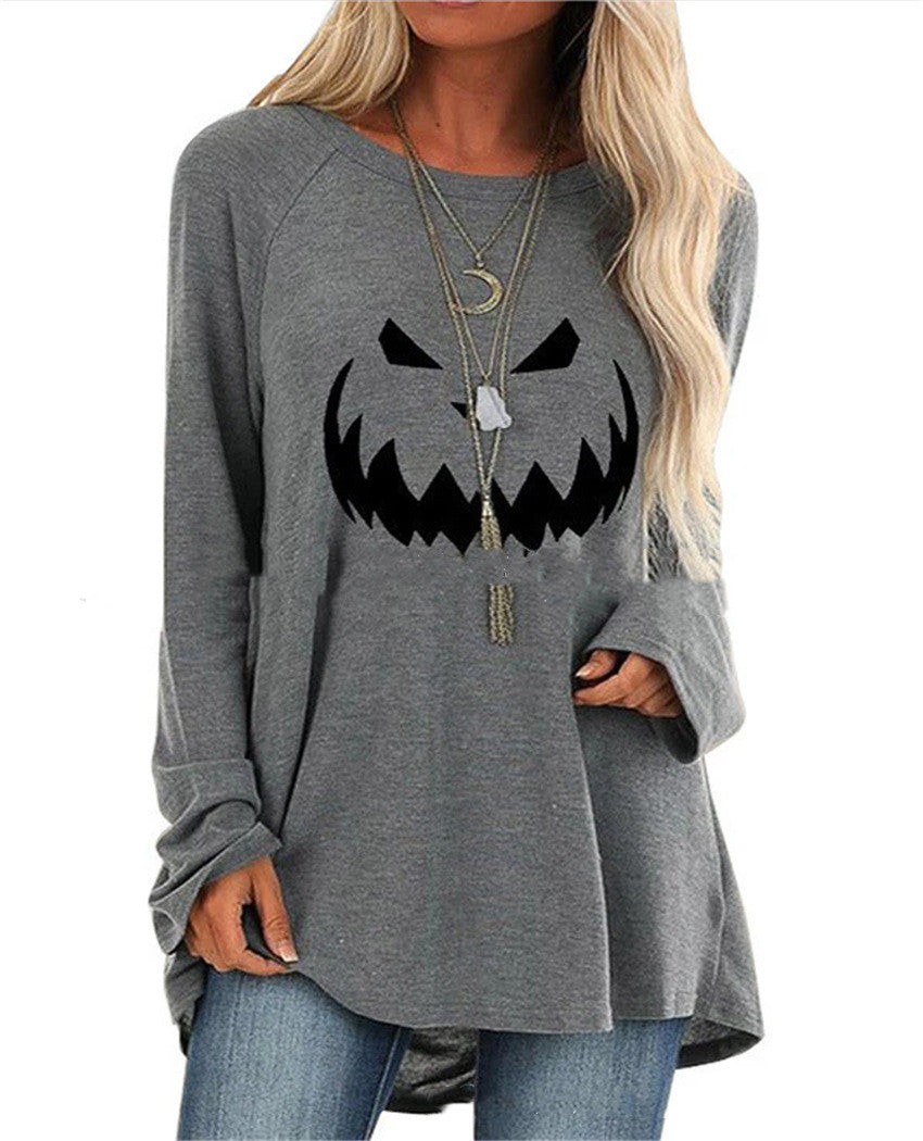 Women's Halloween Theme Long Sleeved T-Shirt