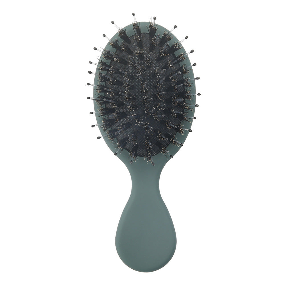 Mini Portable Pig Bristle Comb for Long Hair Care