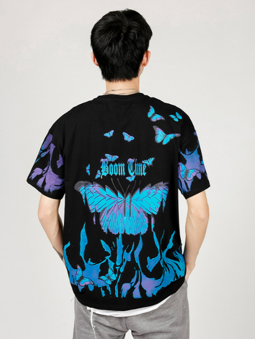 Gu Xi Ni 2020 Men's National Trend Short Sleeve T-Shirt