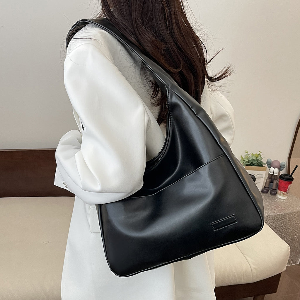 Trendy Soft Shoulder Bag for Students - Large Capacity