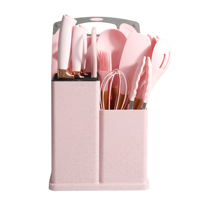 19-Piece Non-Stick Silicone Kitchen Utensil Set