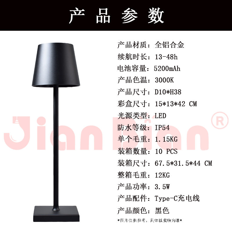 LED Creative Vintage Table Lamp with USB Charging