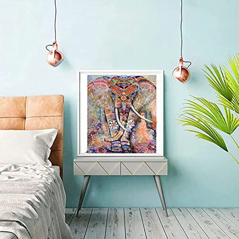 Diamond Painting Kit for Adults - 5D Rhinestone Elephant