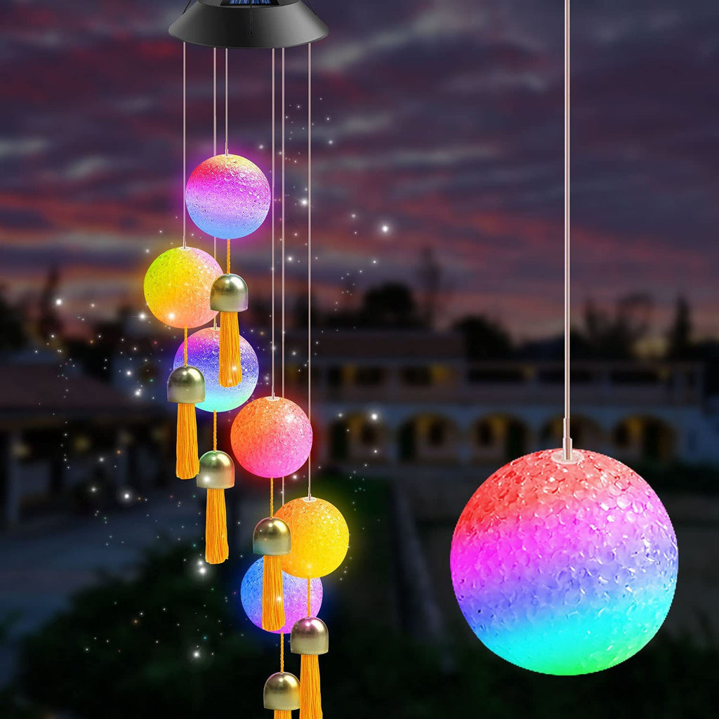 Outdoor Solar LED Wind Chime Light - Hummingbird Design