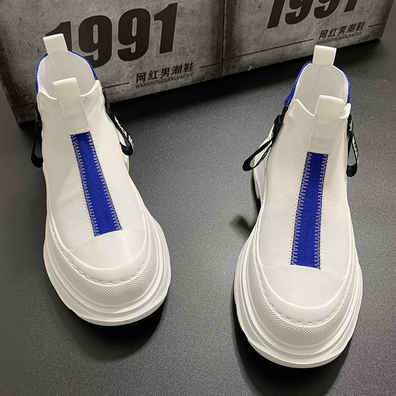 Men's Lightweight High-Top Fashion Leather Shoes