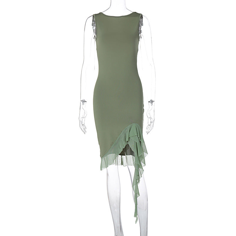 2023 Summer-Fall Women's Slim Fit Backless Dress