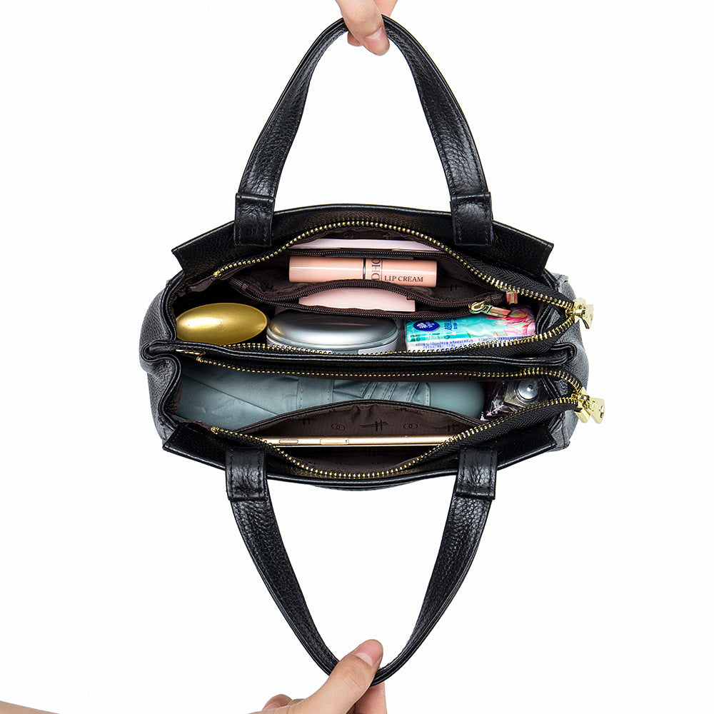 New Genuine Leather Women's Handbag - Boston Style