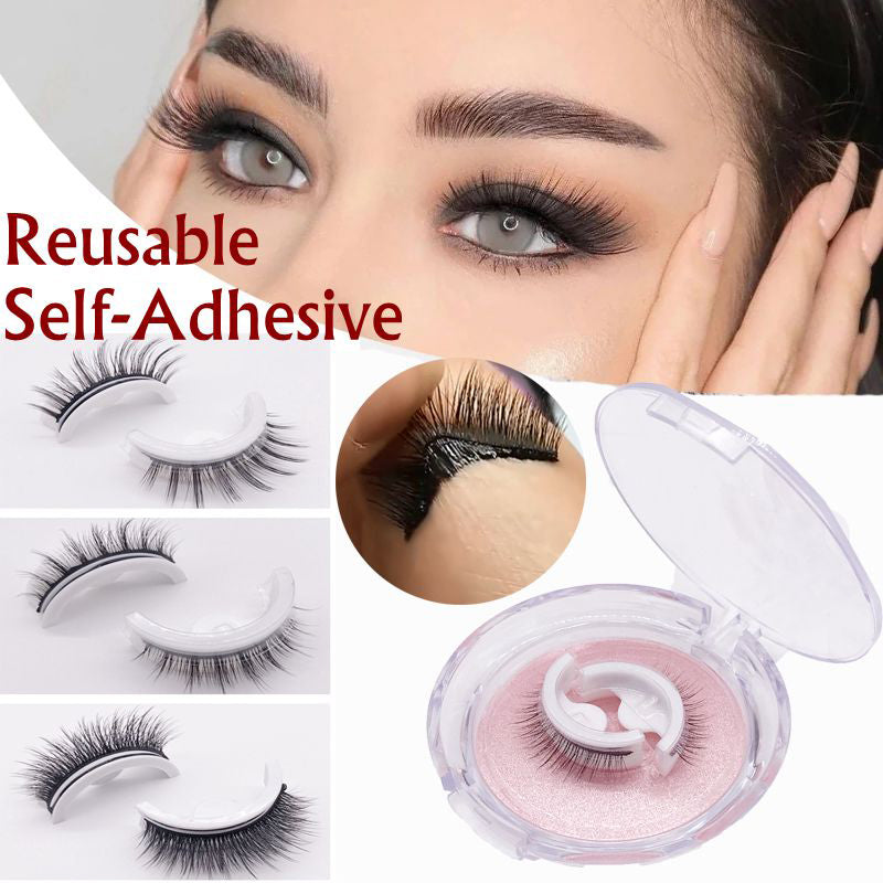 Self-Adhesive Natural False Eyelashes for Girls (1 Pair)