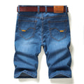 Men's Summer Slim Fit Denim Shorts for Business Casual