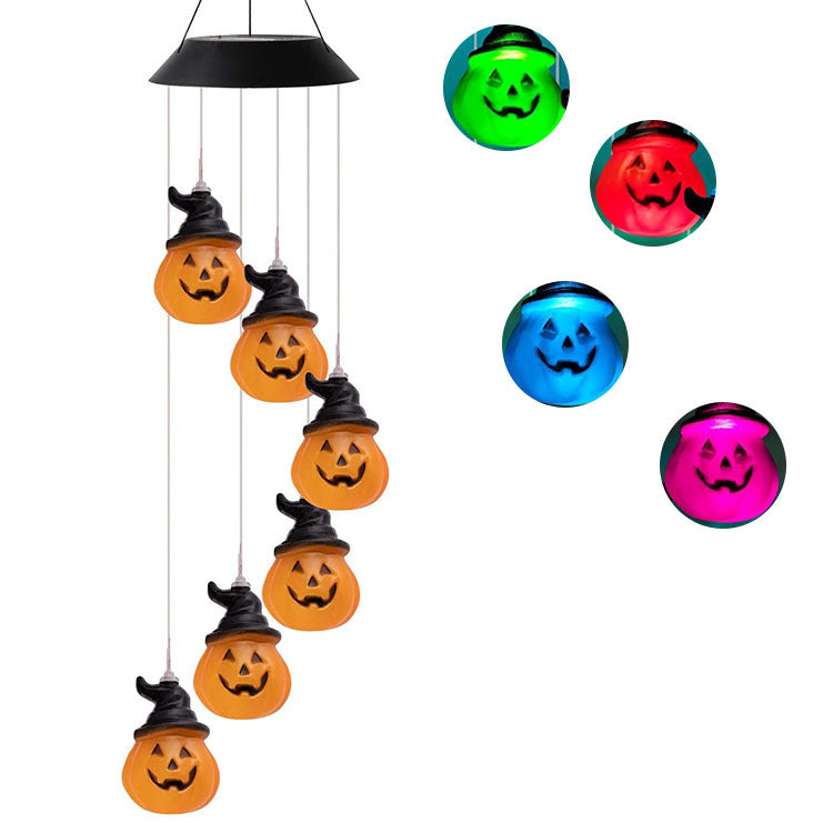 Outdoor Solar LED Wind Chime Light - Hummingbird Design