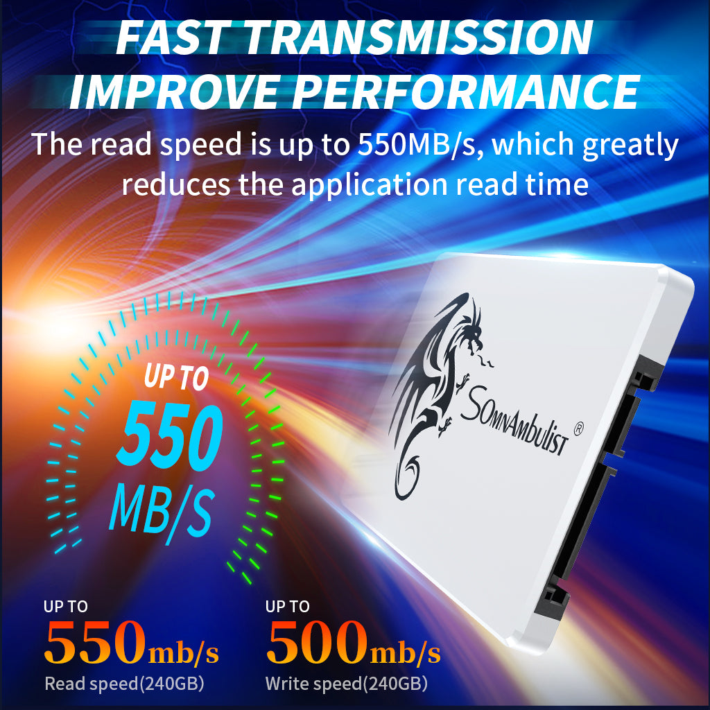 SATA Interface High-Speed 2TB SSD for Desktop & Notebook
