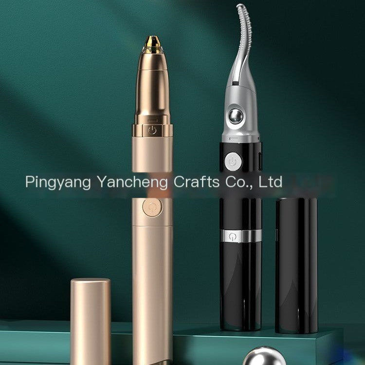 Portable Heated Eyelash Curler and Brow Trimmer