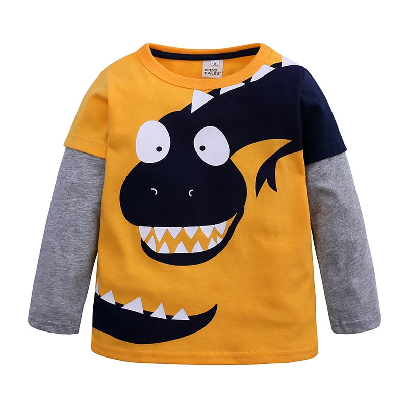 Children's Long Sleeve Round Neck Bottoming Shirt
